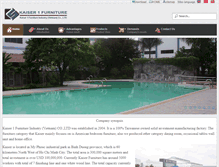 Tablet Screenshot of kaiser-furniture.com